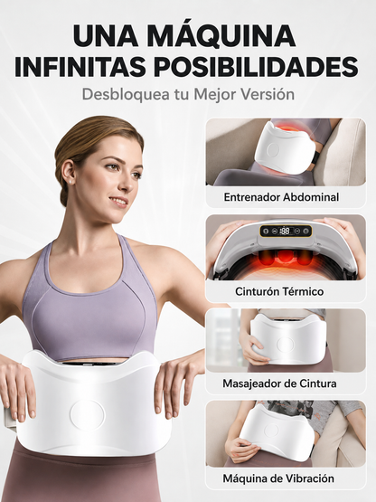Masajeador Abdominal Eléctrico Inalámbrico – Quema Grasa, Reduce Hinchazón y Activa la Digestión Natural