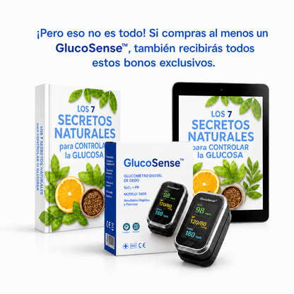 GlucoSense™ 3 en 1 : Medidor de Glucosa Sin Dolor + Colesterol + Presión Arterial + Oxígeno + ENVÍO GRATIS